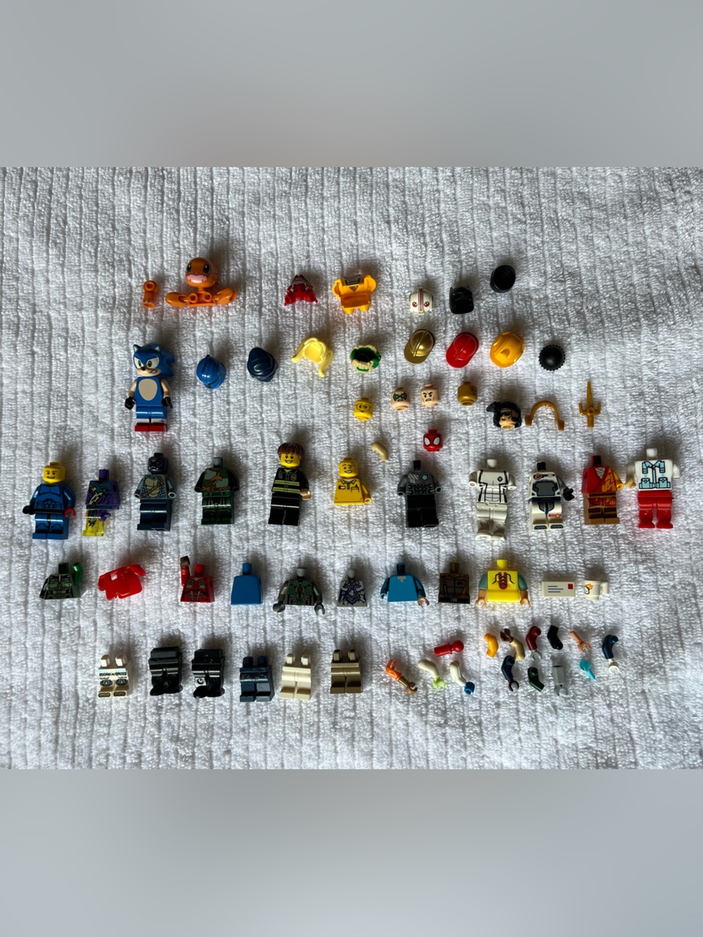 Lego characters pieces and parts bulk lot